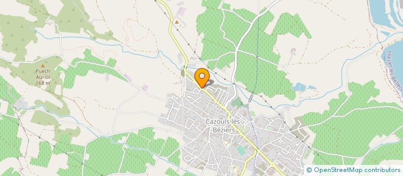 localisation de l'entreprise AMICALEMENT FOOT CAZOULS LES BEZIERS  CAZOULS-LES-BEZIERS