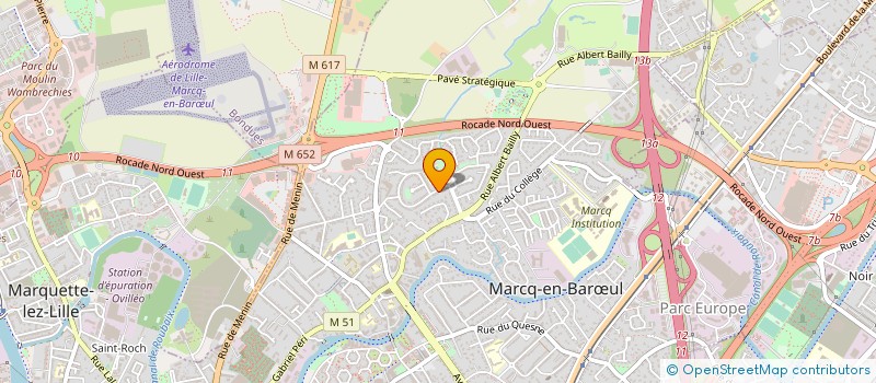 localisation de l'entreprise AMICALEMENT VOTRE à MARCQ-EN-BARŒUL