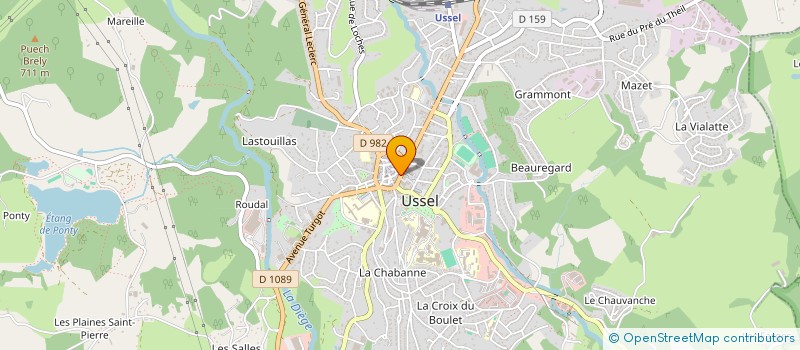 localisation de l'entreprise AMICALEMONVENTRE à USSEL