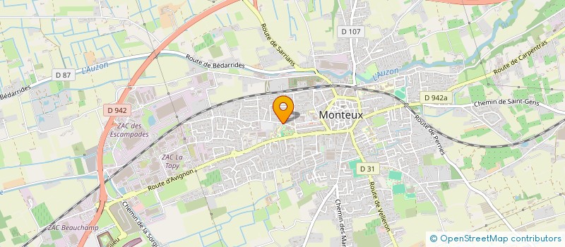 localisation de l'entreprise AMICALES DES PECHEURS DE MONTEUX-ALTHEN DES PALUDS  MONTEUX