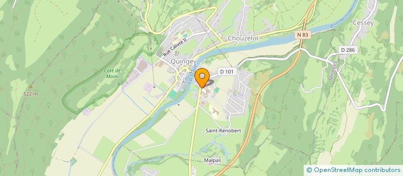 localisation de l'entreprise AMICALOUE  QUINGEY