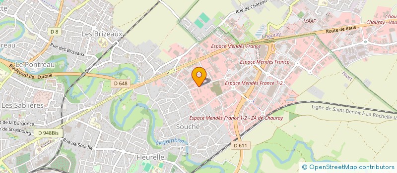 localisation de l'entreprise AMICAR à NIORT