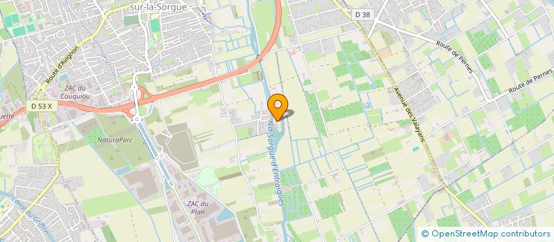 localisation de l'entreprise AMICELA  ENTRAIGUES-SUR-LA-SORGUE