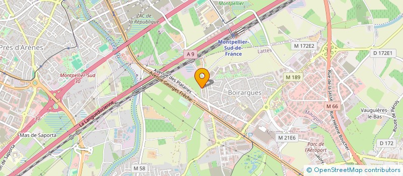 localisation de l'entreprise AMICI à LATTES