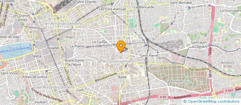 localisation de l'entreprise AMICI SPORTING TIMONE à MARSEILLE