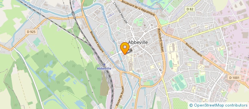 localisation de l'entreprise AMICIO HAUTS DE FRANCE à ABBEVILLE