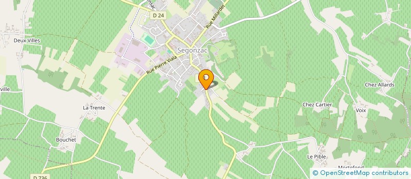 localisation de l'entreprise AMICIS  SEGONZAC