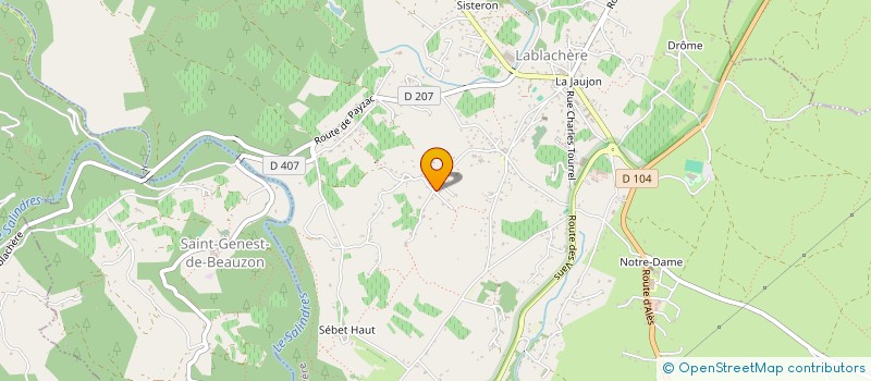 localisation de l'entreprise AMICITIA  LABLACHERE