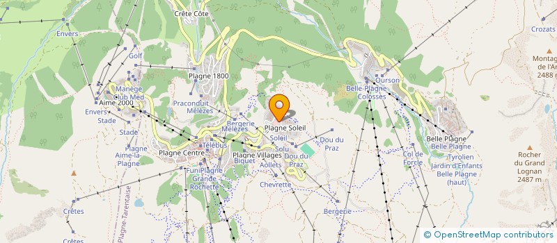 localisation de l'entreprise AMICITIA  LA PLAGNE TARENTAISE