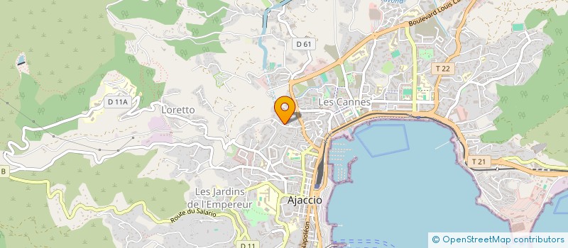 localisation de l'entreprise AMICIZIA MENUISERIE à AJACCIO