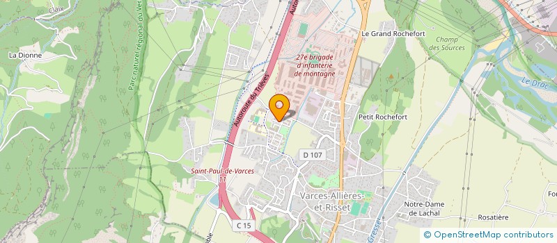 localisation de l'entreprise AMICO TRANSPORTS SOLUTIONS  VARCES-ALLIERES-ET-RISSET