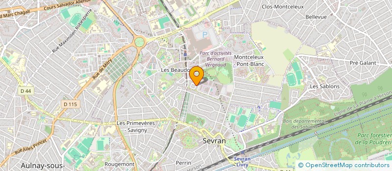 localisation de l'entreprise AMICOP à SEVRAN