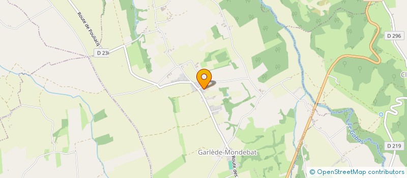 localisation de l'entreprise AMICS ESBERITS  GARLEDE-MONDEBAT