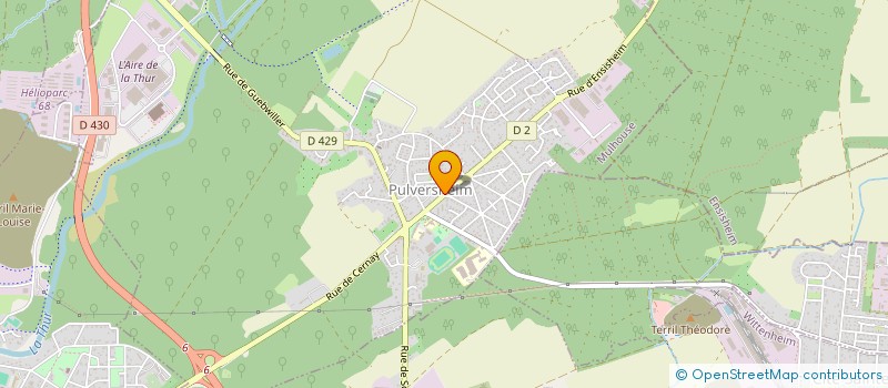 localisation de l'entreprise AMIDOG  PULVERSHEIM