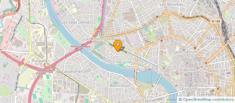 localisation de l'entreprise AMIDONNIERS BAUCHET MARTOUZET à TOULOUSE