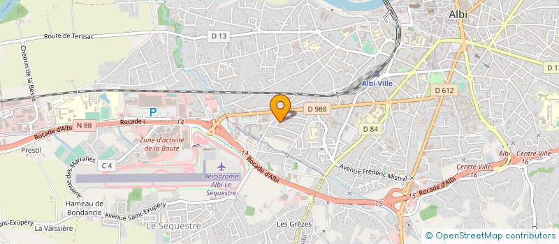 localisation de l'entreprise AMIEL AUTOS CENTER à ALBI