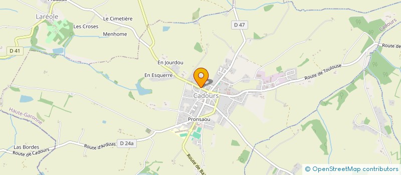 localisation de l'entreprise AMIEL CHARCUTERIE à CADOURS