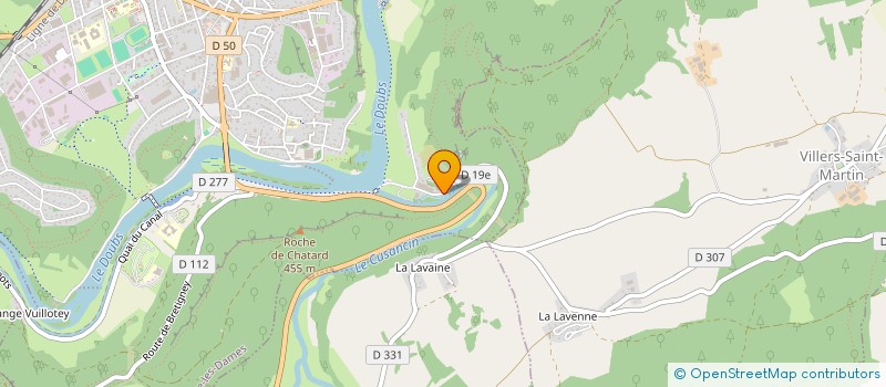 localisation de l'entreprise AMIEL DIFFUSION à BAUME-LES-DAMES