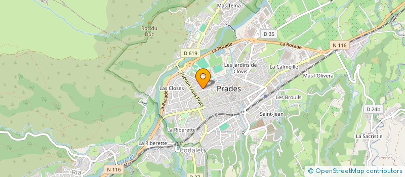 localisation de l'entreprise AMIEL ET FILS ENTREPRISE à PRADES