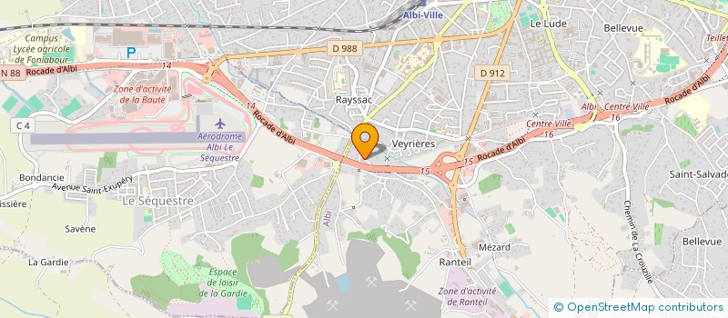 localisation de l'entreprise AMIEL HOLDING à ALBI