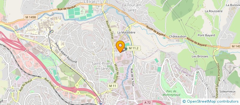 localisation de l'entreprise AMIELEC à SAINT-PRIEST-EN-JAREZ