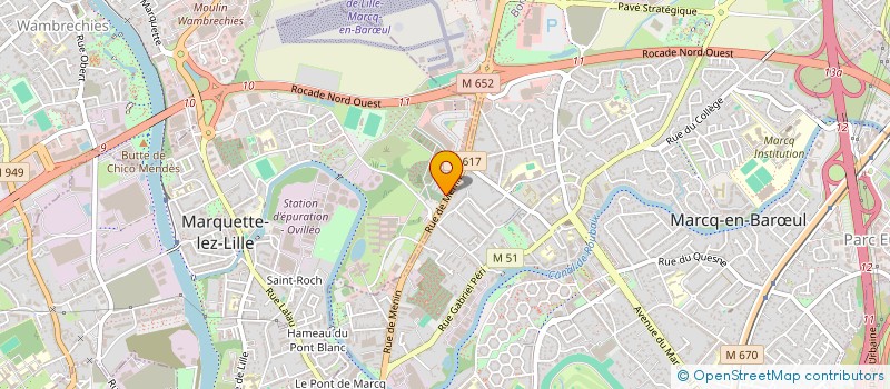 localisation de l'entreprise AMIENS BAL1  MARQUETTE-LEZ-LILLE