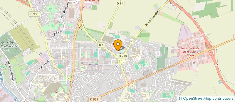 localisation de l'entreprise AMIENS NORD CULTURE ET SPORT  AMIENS