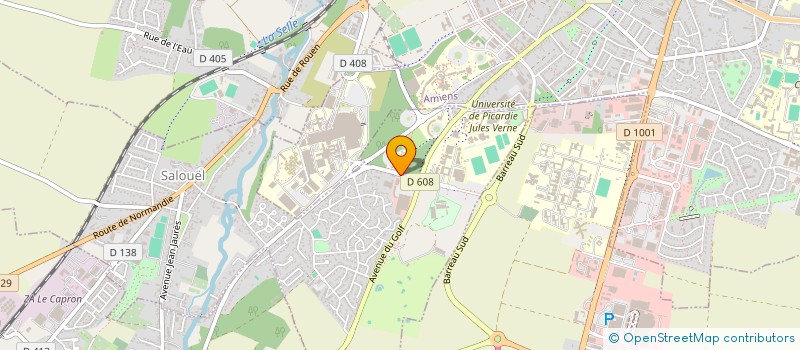 localisation de l'entreprise AMIENS SQUASH CLUB  SALOUEL