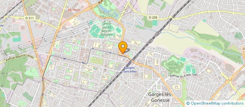 localisation de l'entreprise AMIES LES GENEREUSES INTER-GENERATION FRANCE à SARCELLES