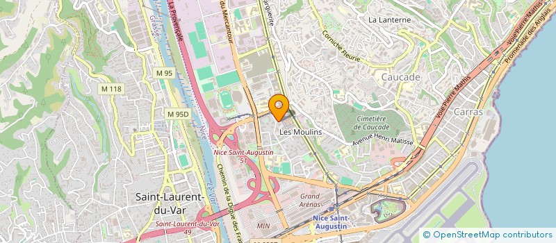 localisation de l'entreprise AMIES SANS FRONTIERE à NICE