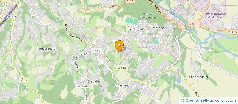 localisation de l'entreprise AMIEUX  VIENNE