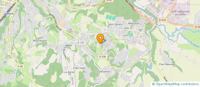 localisation de l'entreprise AMIEUX CONSULTING à VIENNE