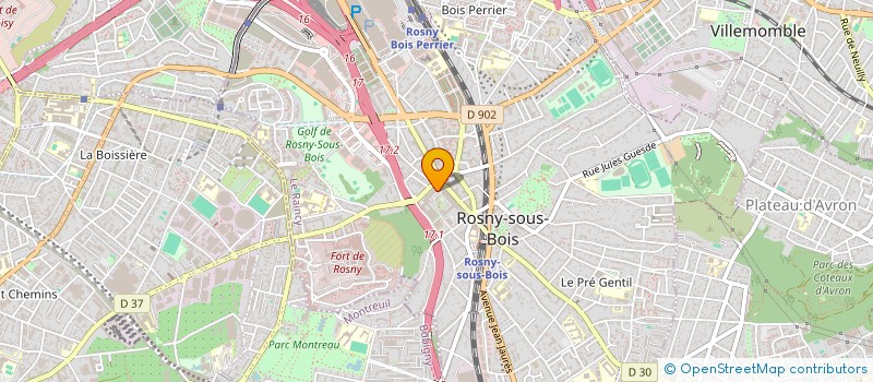 localisation de l'entreprise AMIFAD BULDING SERVICES à ROSNY-SOUS-BOIS