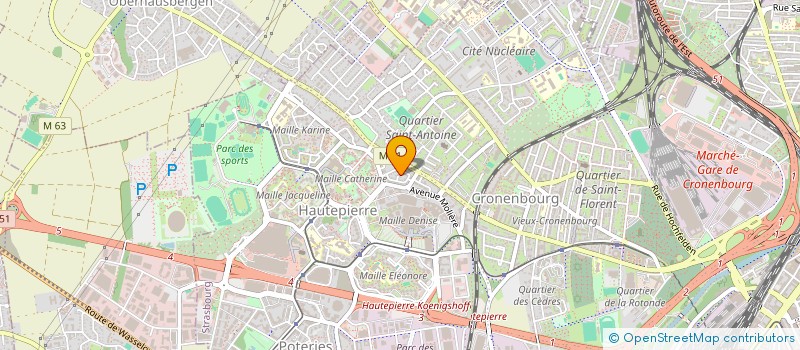 localisation de l'entreprise AMIFILM à STRASBOURG