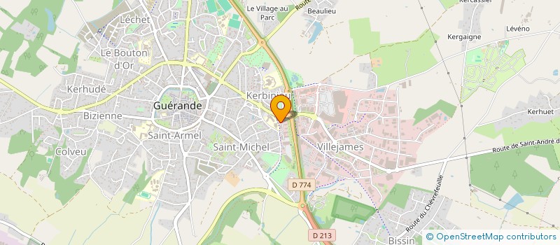 localisation de l'entreprise AMIGAU  GUERANDE