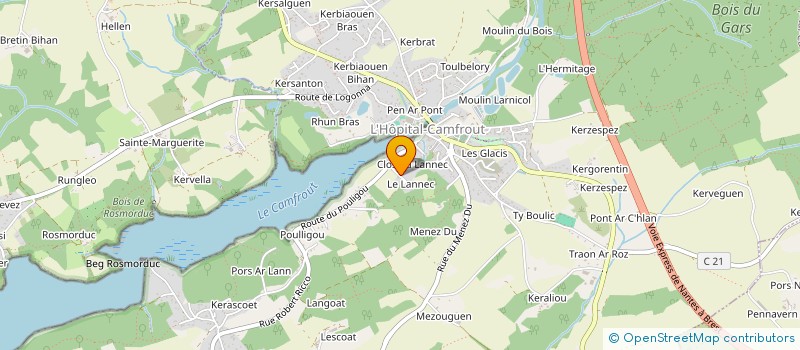 localisation de l'entreprise AMIGGO à HOPITAL-CAMFROUT