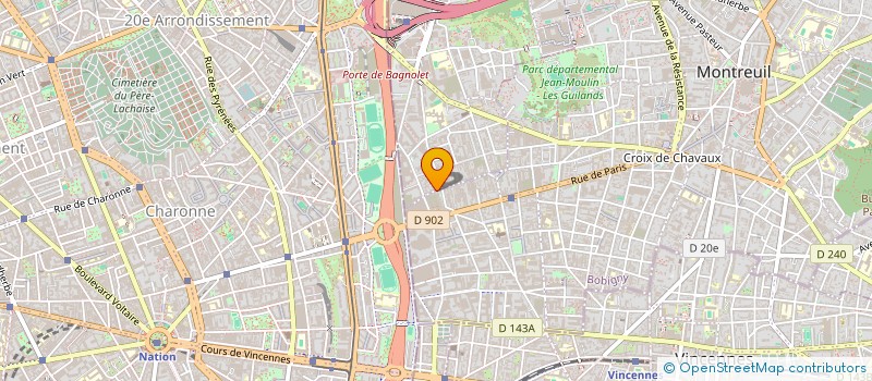 localisation de l'entreprise AMIGO à BAGNOLET