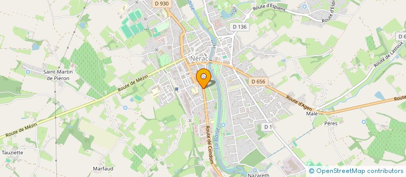 localisation de l'entreprise AMIGO PRIMEUR  NERAC