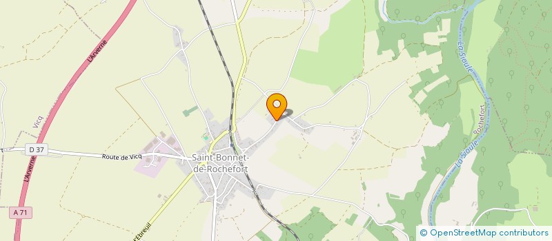 localisation de l'entreprise AMIGO TP à SAINT-BONNET-DE-ROCHEFORT