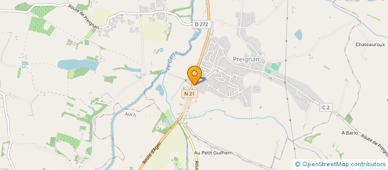 localisation de l'entreprise AMIGUES  PREIGNAN