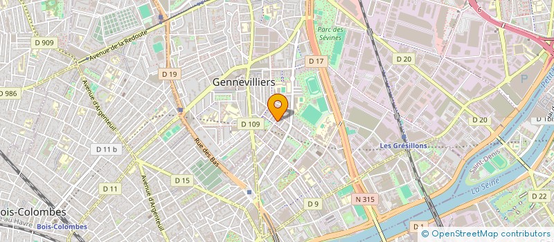 localisation de l'entreprise AMIK à GENNEVILLIERS