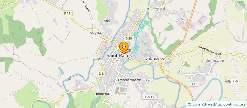 localisation de l'entreprise AMIKUZ ECHOS-BORDA à SAINT-PALAIS