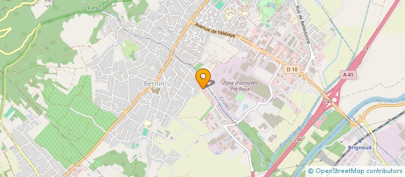 localisation de l'entreprise AMILCAR  BERNIN