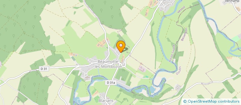 localisation de l'entreprise AMILCON  BEAUMOTTE-AUBERTANS