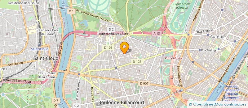 localisation de l'entreprise AMILEC à BOULOGNE-BILLANCOURT