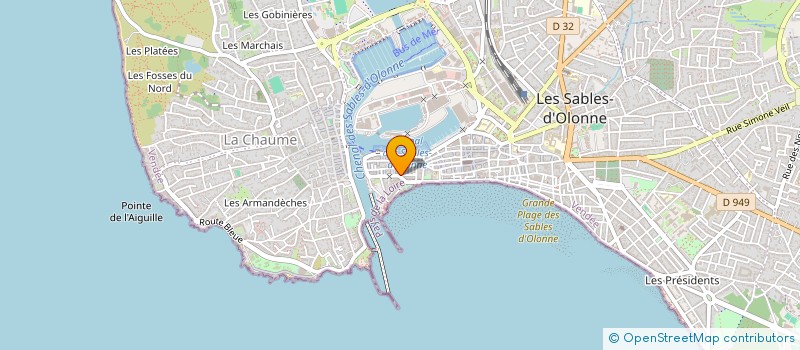 localisation de l'entreprise AMILEX à LES SABLES D'OLONNE