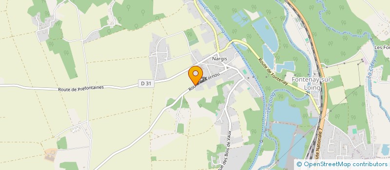 localisation de l'entreprise AMILLY TRAVAUX PUBLICS à NARGIS