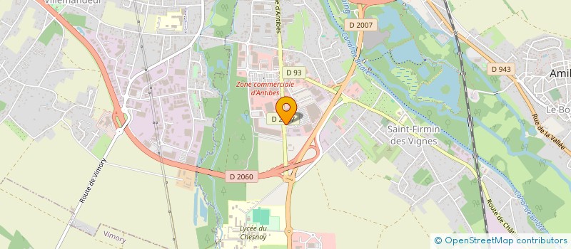 localisation de l'entreprise AMILLYREST à AMILLY