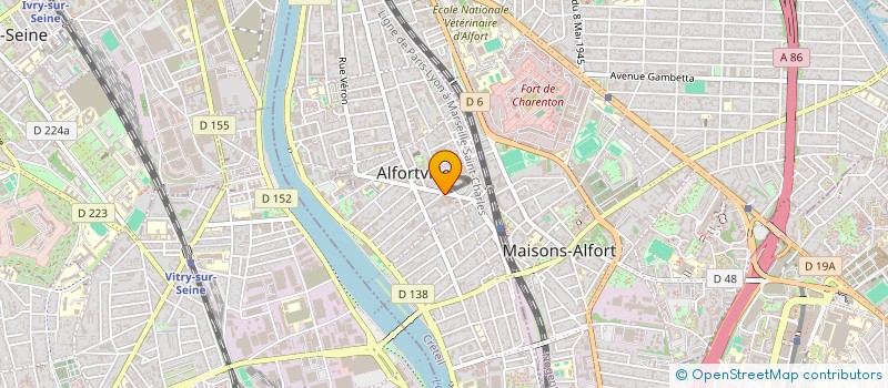 localisation de l'entreprise AMILOG à ALFORTVILLE