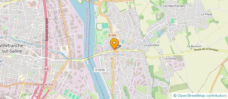 localisation de l'entreprise AMILTONE GESTION à JASSANS-RIOTTIER